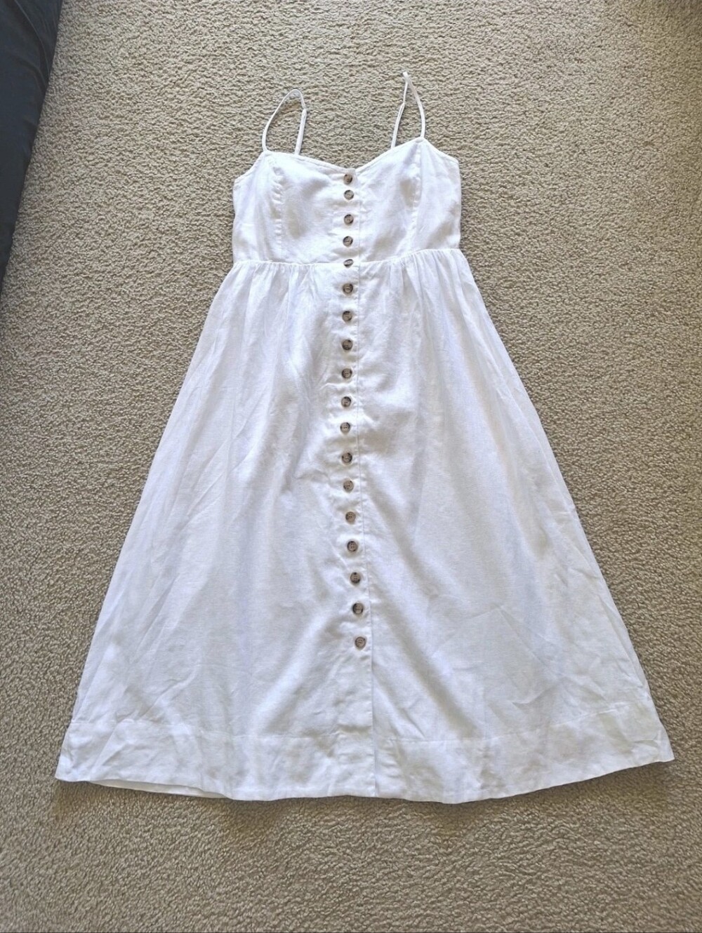Madewell Dress Woman Size S Whit3